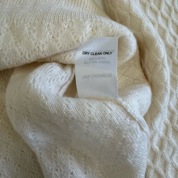 Wilt Sweater Cashmere Cream Knit High Low Hem Long Sleeve Size‎ S - Picture 9 of 10